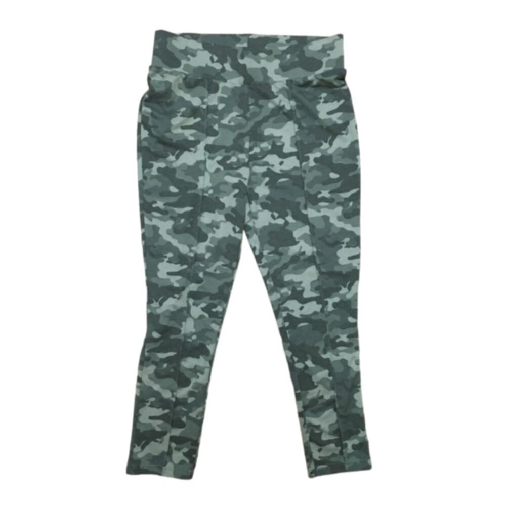 NEW SEVEN7 High Rise Slimming Pull On Legging Pants in Green Camo SZ 10